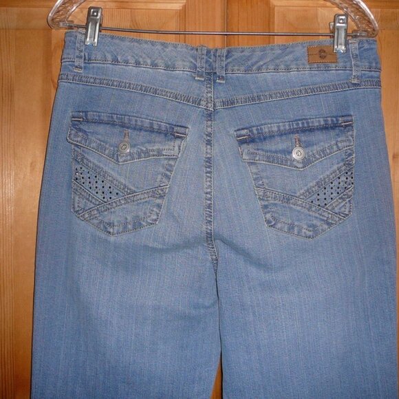 BANDOLINOBLU Womans Tall Sz 10 Fade Blue Jeans Accent Stretch High Rise Jeans - Picture 4 of 6